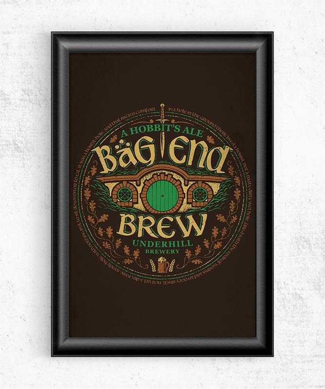 Bag End Brew Posters by Cory Freeman Design - Pixel Empire
