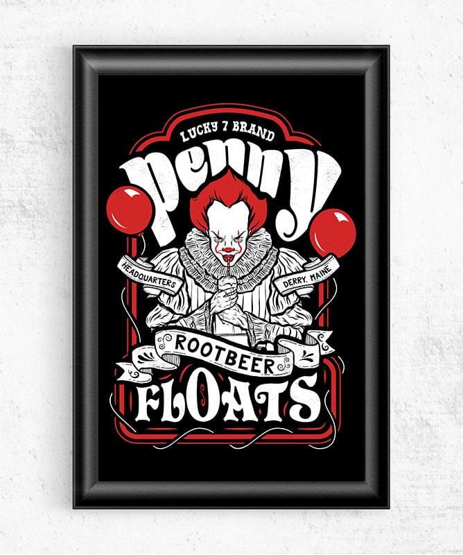 Penny Floats Posters by Barrett Biggers - Pixel Empire