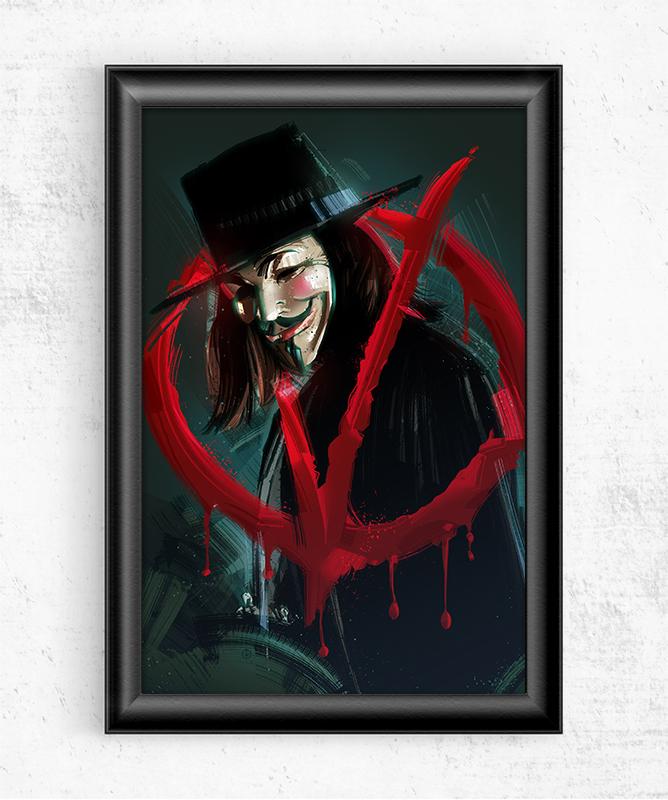 V For Vendetta Posters by Nikita Abakumov - Pixel Empire