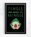 Tingle and Ready to Mingle Posters by Louis Roskosch - Pixel Empire