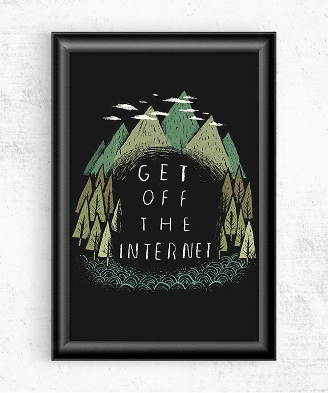Get Off the Internet Posters by Louis Roskosch - Pixel Empire