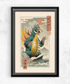 Alien Kaiju Ukiyo-e Posters by Vincent Trinidad - Pixel Empire