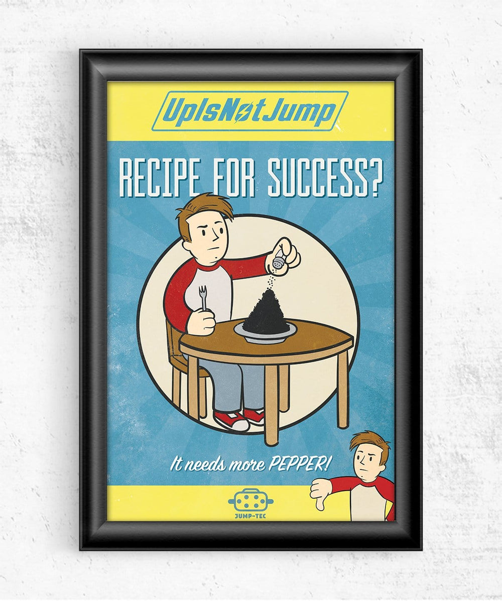 Recipe For Success? Posters by UpIsNotJump - Pixel Empire