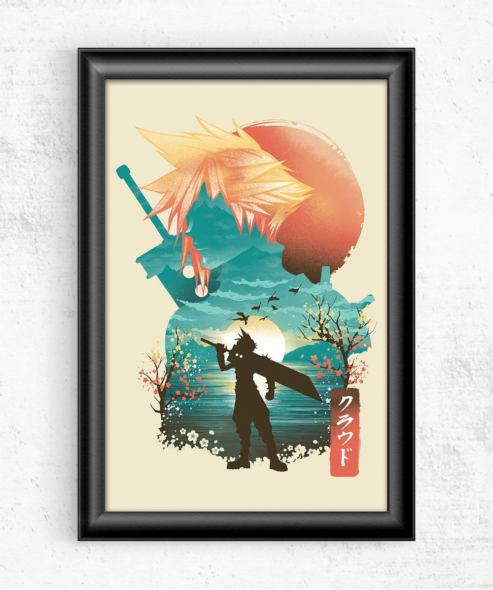 Final Fantasy Ukiyo Cloud Posters by Dan Elijah Fajardo - Pixel Empire