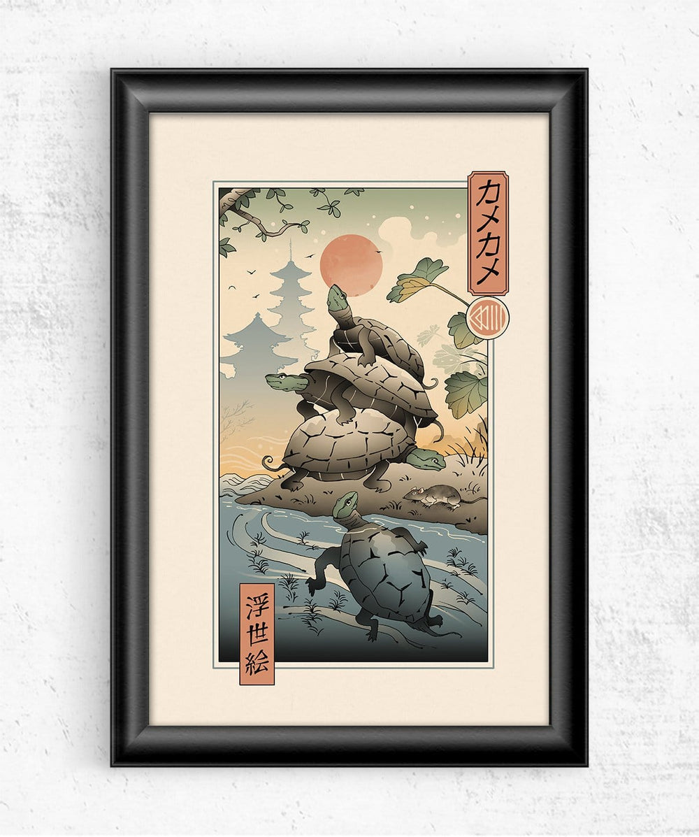 Teenage Turtle Tower Ukiyo-e Posters by Vincent Trinidad - Pixel Empire