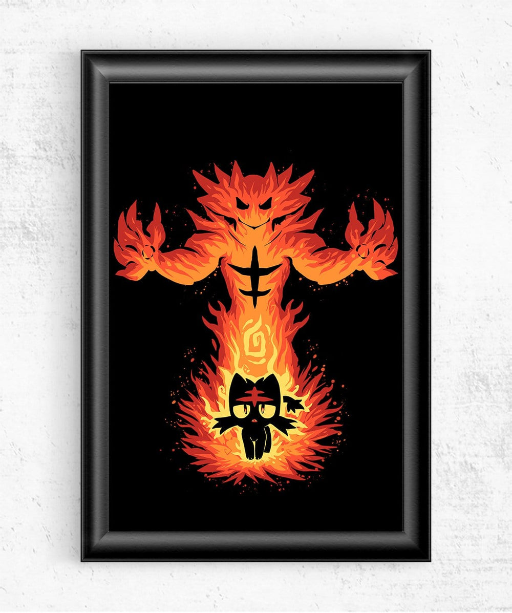 The Fire Cat Within Posters by Techranova - Pixel Empire