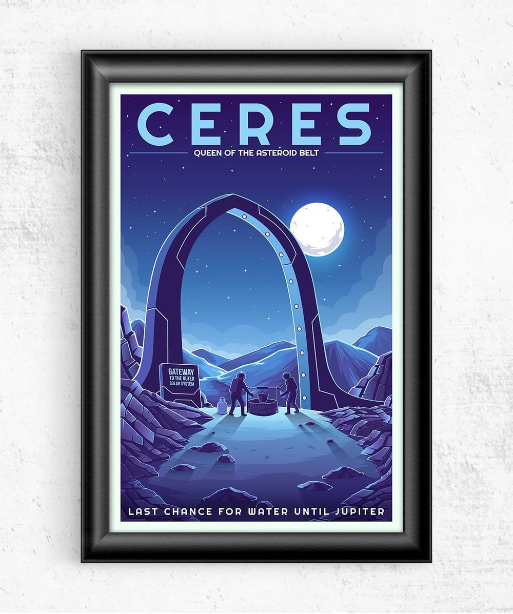 Space Tourism Ceres Posters by B Cubed Designs - Pixel Empire