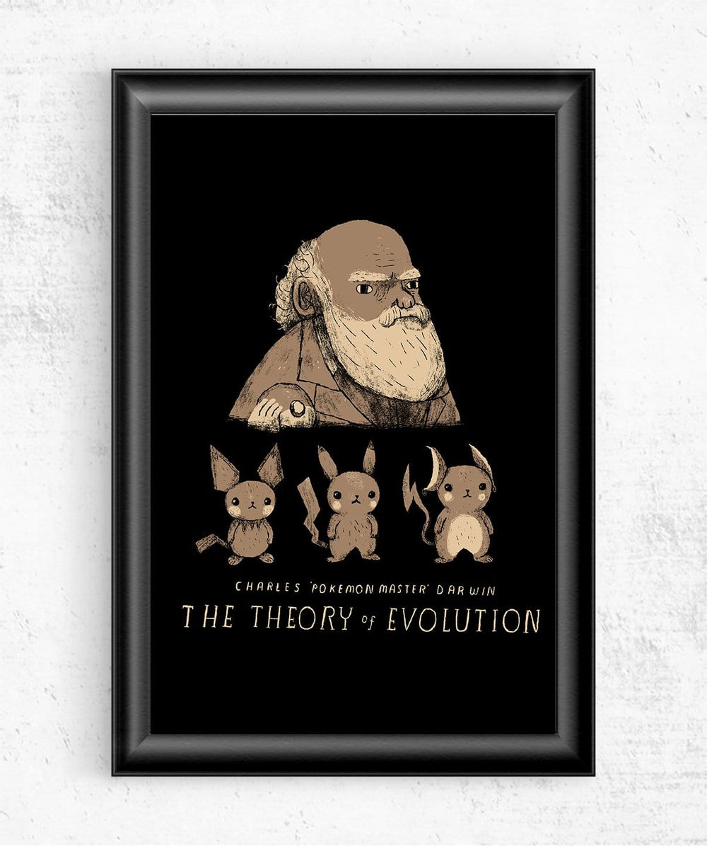 Darwin's Theory Of Poke Evolution Posters by Louis Roskosch - Pixel Empire