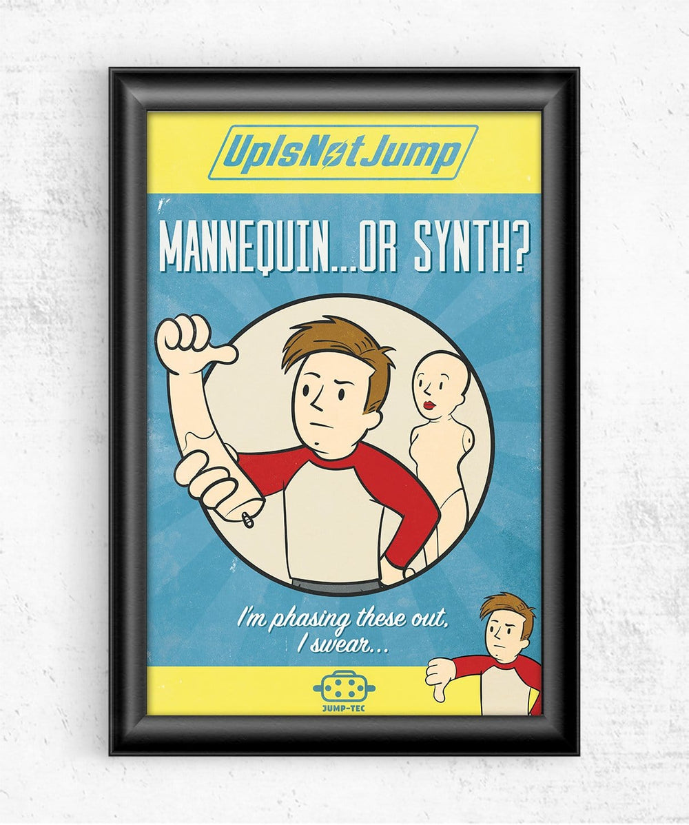 Mannequin...or Synth? Posters by UpIsNotJump - Pixel Empire