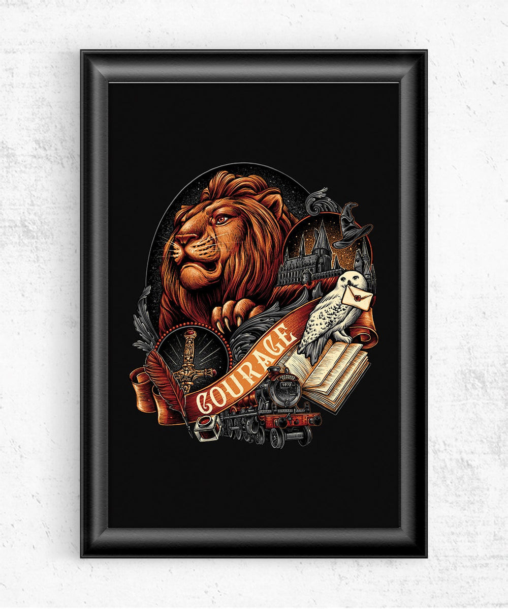 House Of Courage Posters by Glitchy Gorilla - Pixel Empire