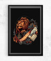 House Of Courage Posters by Glitchy Gorilla - Pixel Empire