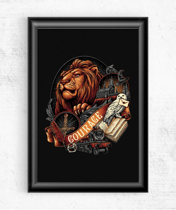 House Of Courage Posters by Glitchy Gorilla - Pixel Empire