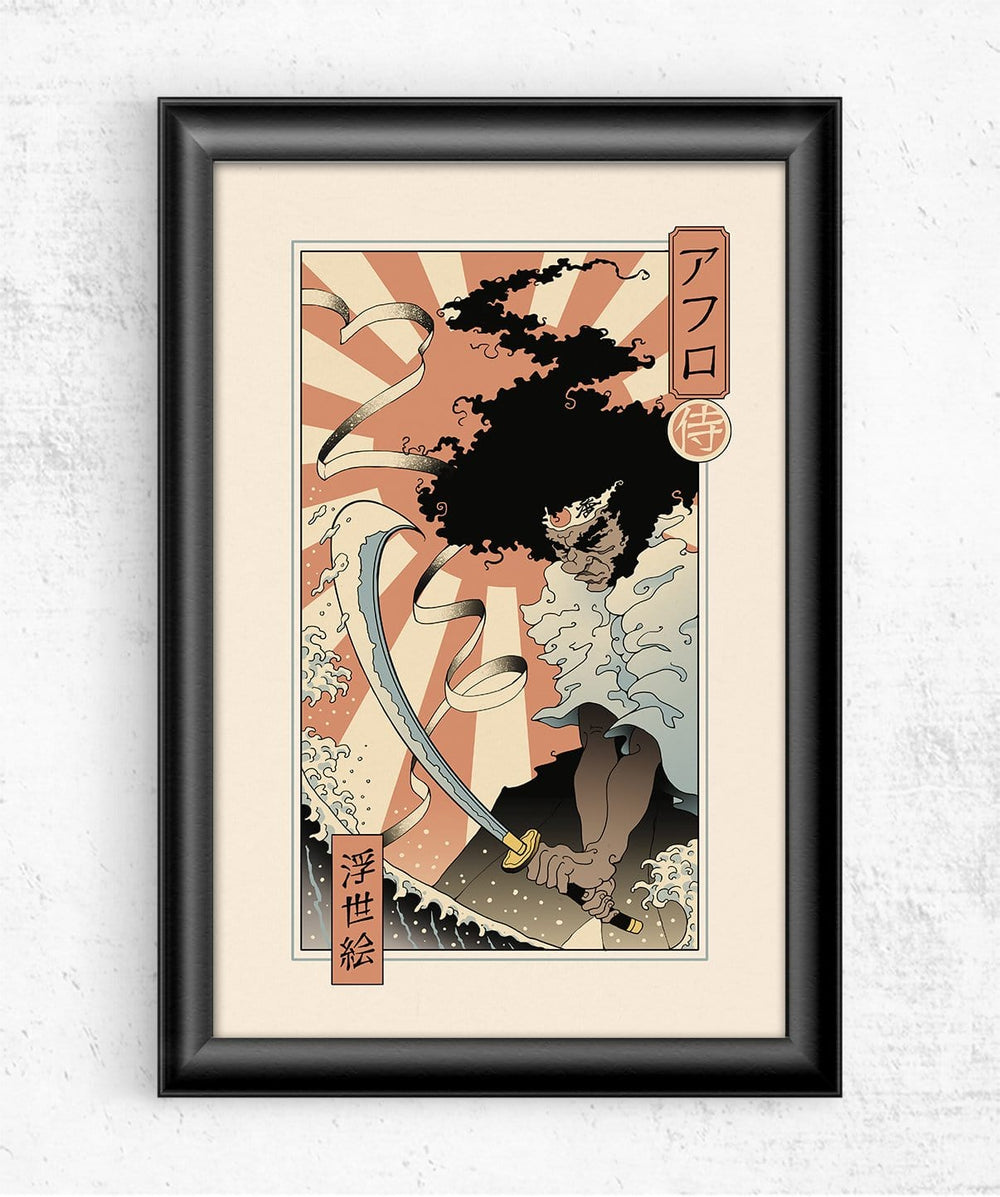 Afro Ukiyo-e Posters by Vincent Trinidad - Pixel Empire