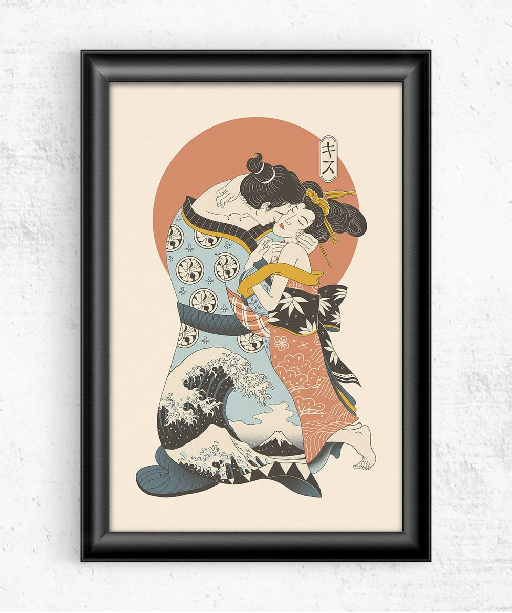 The Kiss Ukiyo-e Posters by Vincent Trinidad - Pixel Empire