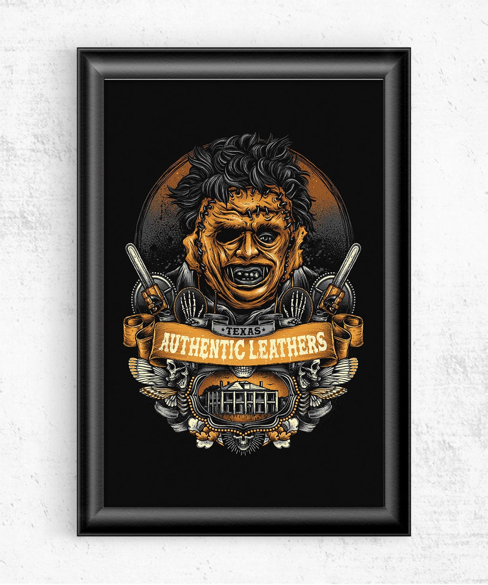Texas Authentic Leathers Posters by Glitchy Gorilla - Pixel Empire