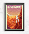 Space Tourism Mars Mountain Climbing Posters by B Cubed Designs - Pixel Empire