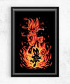 The Fire Bunny Within Posters by Techranova - Pixel Empire