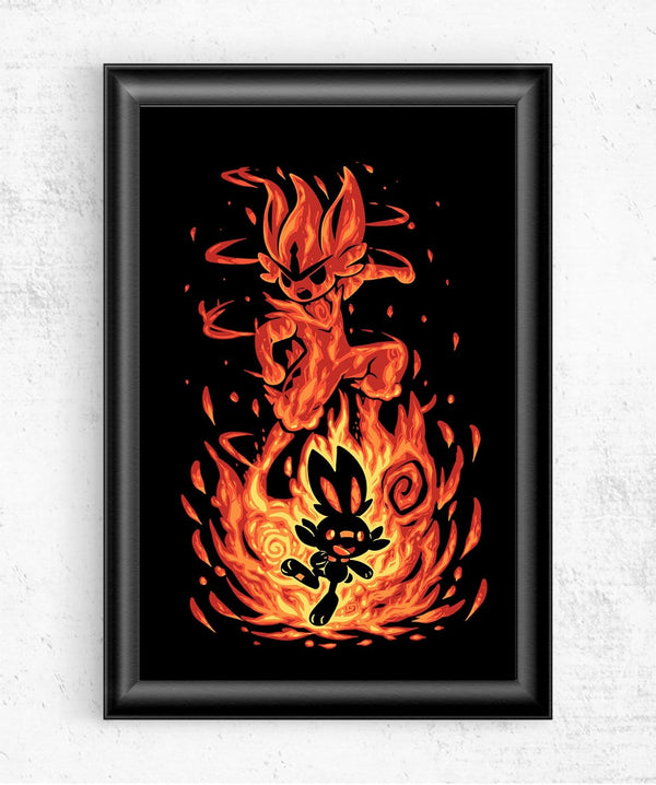 The Fire Bunny Within Posters by Techranova - Pixel Empire