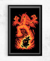 The Fire Bird Within Posters by Techranova - Pixel Empire