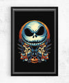 The Pumpkin King Posters by Glitchy Gorilla - Pixel Empire