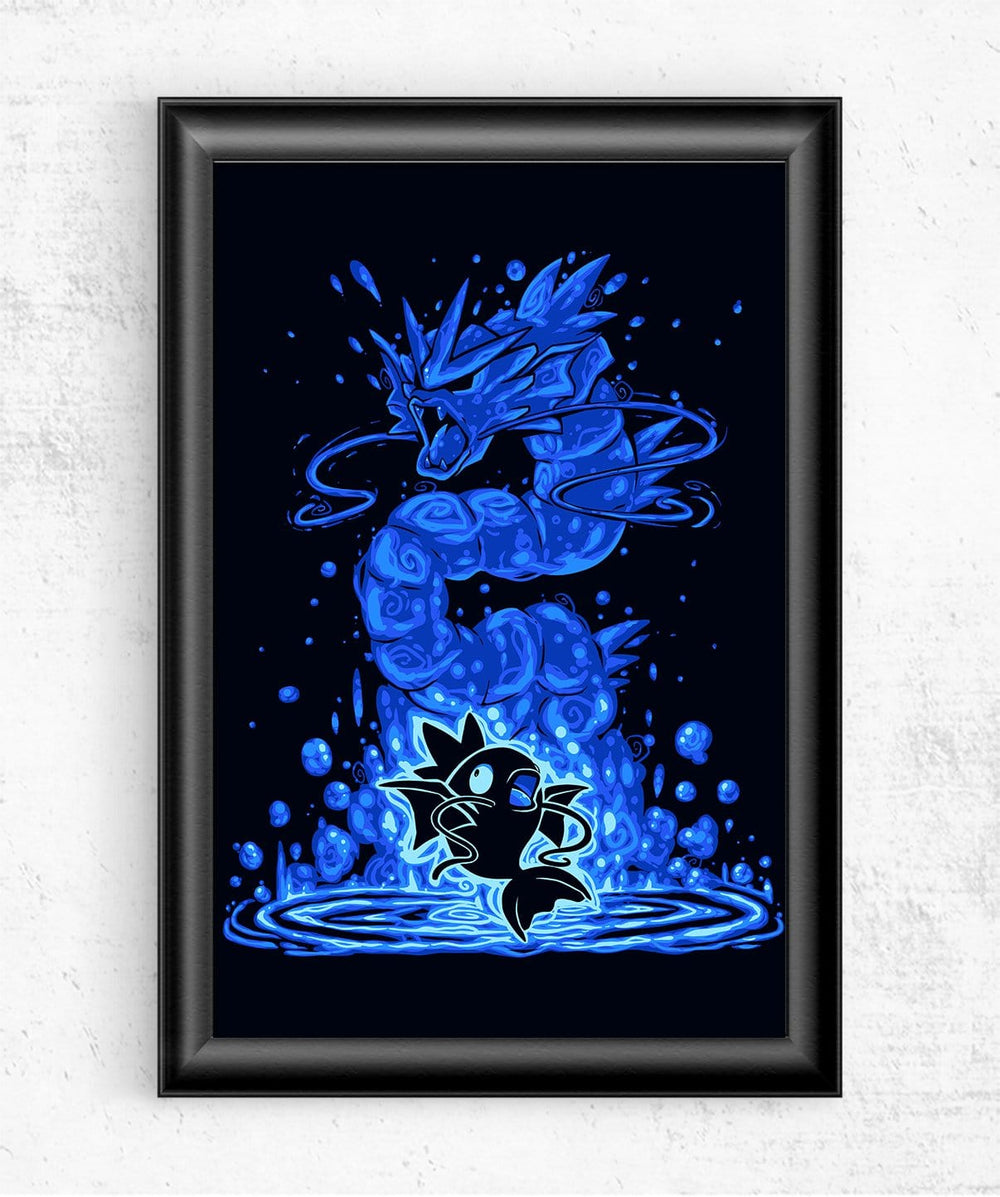 The Waterfall Dragon Within Posters by Techranova - Pixel Empire