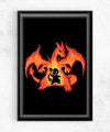 The Fire Dragon Within Posters by Techranova - Pixel Empire