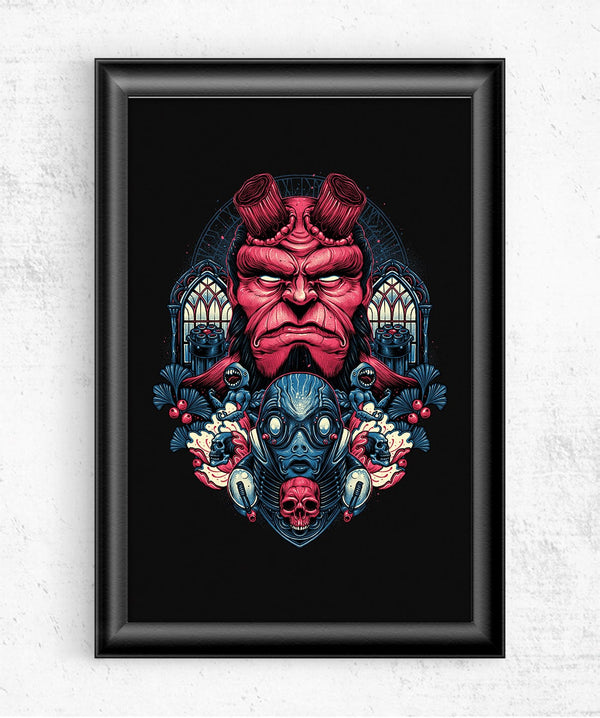 Fire And Water Posters by Glitchy Gorilla - Pixel Empire