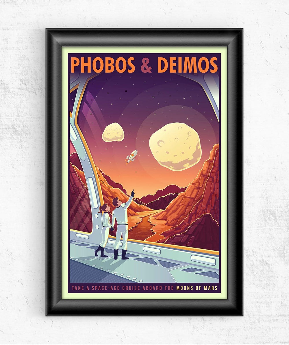 Space Tourism Mars Phobos And Deimos Posters by B Cubed Designs - Pixel Empire