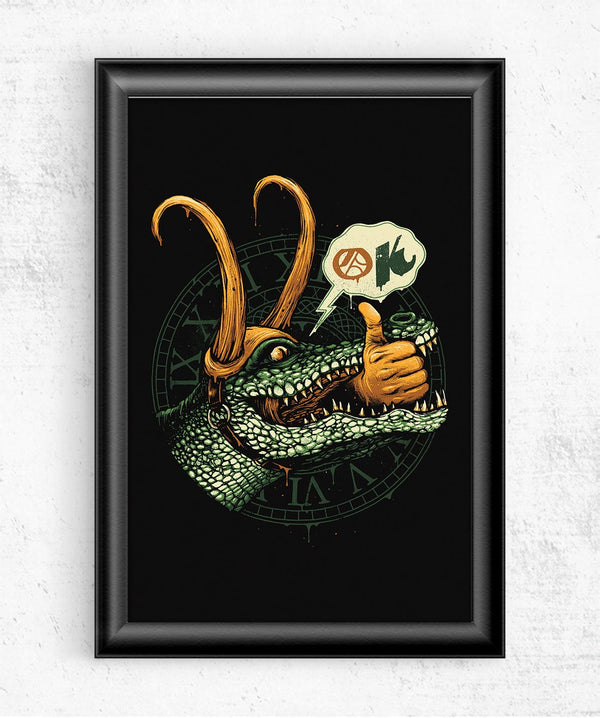 No Hand No Problem Posters by Glitchy Gorilla - Pixel Empire