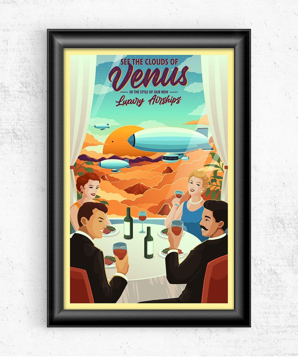 Space Tourism Venus Cloud 9 Observatory Posters by B Cubed Designs - Pixel Empire