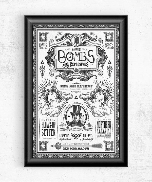 Barnes Bombs Posters by Barrett Biggers - Pixel Empire