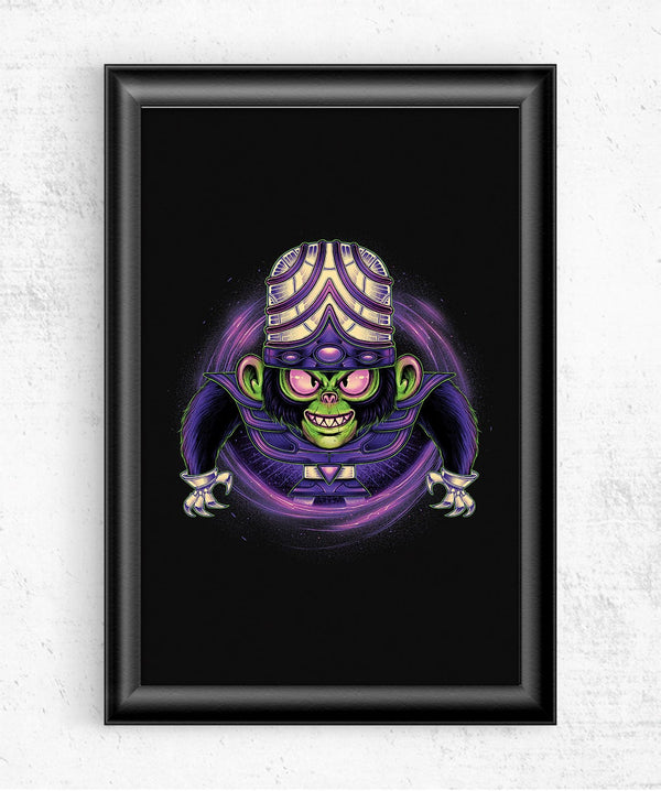 One Bad Monkey Posters by Glitchy Gorilla - Pixel Empire