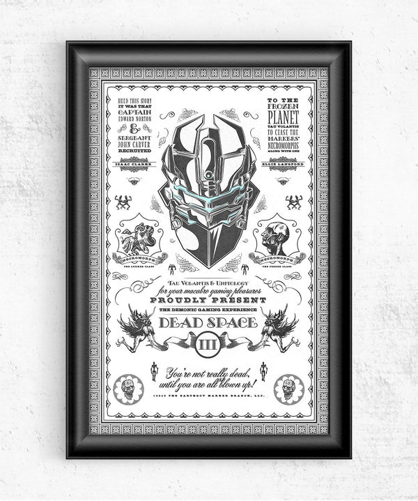 Dead Space Vintage Print Posters by Barrett Biggers - Pixel Empire