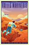 Space Tourism Mars Valles Marineris Posters by B Cubed Designs - Pixel Empire