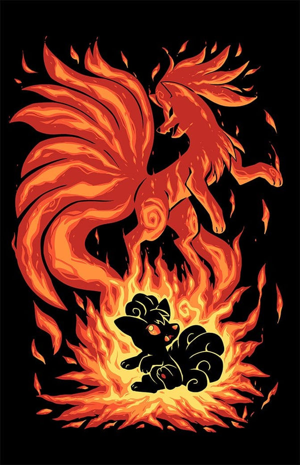 The Flame Tailed Fox Within Posters by Techranova - Pixel Empire