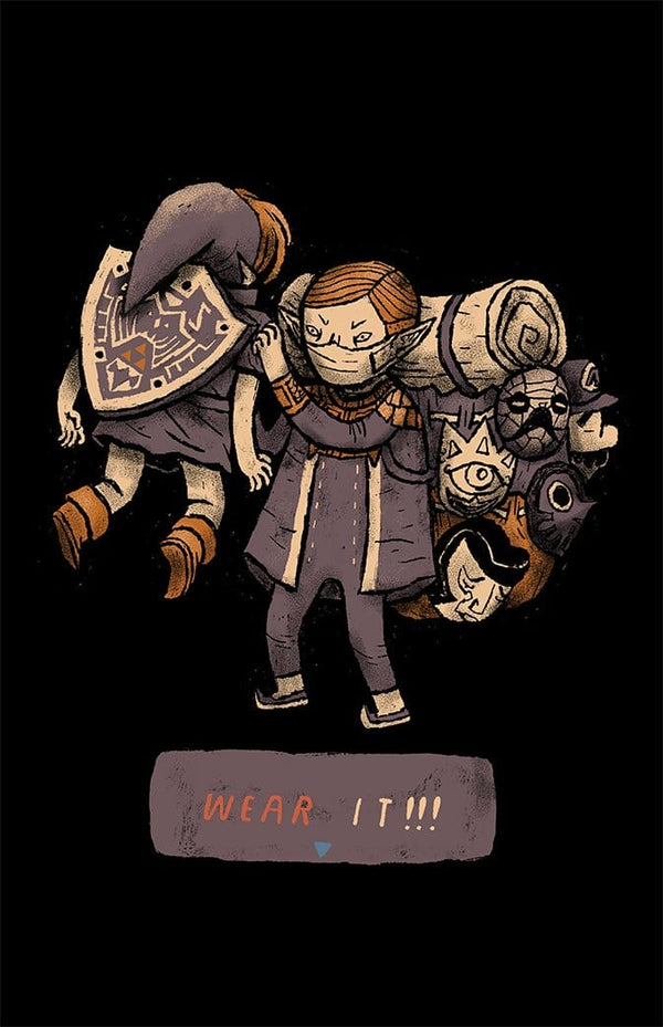 The Happy Mask Seller Posters by Louis Roskosch - Pixel Empire