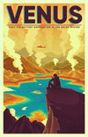 Space Tourism Venus Hot Springs Posters by B Cubed Designs - Pixel Empire