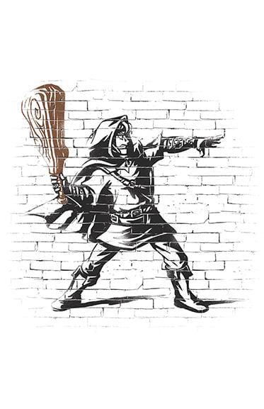 Boko Club Thrower Canvas by COD Designs - Pixel Empire