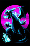 Retro Dragon Canvas by Alberto Cubatas - Pixel Empire