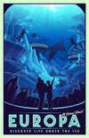 Space Tourism Europa Under The Ice Posters by B Cubed Designs - Pixel Empire