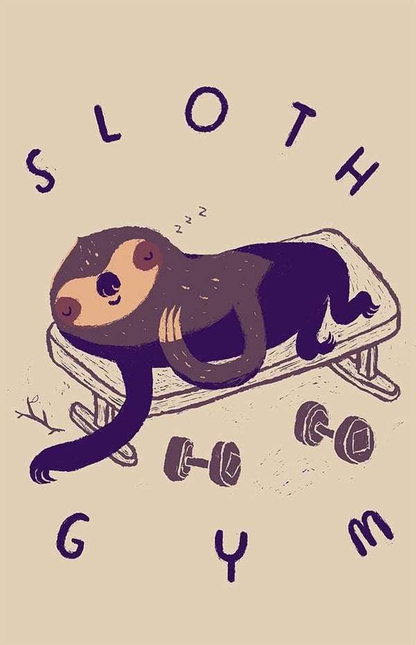 Sloth Gym Posters by Louis Roskosch - Pixel Empire