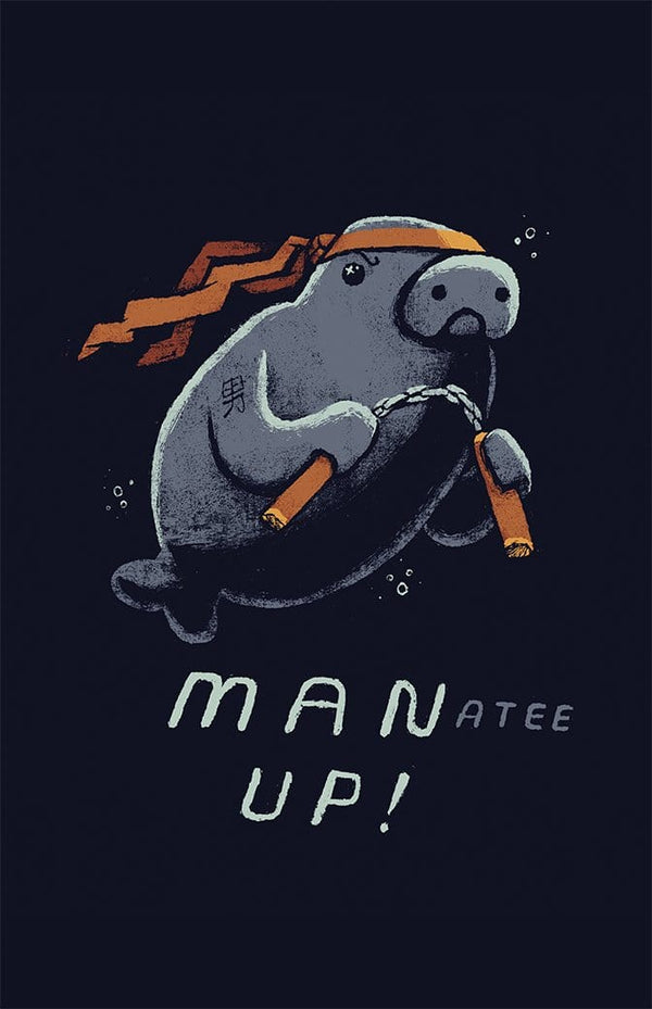 Manatee Up Posters by Louis Roskosch - Pixel Empire