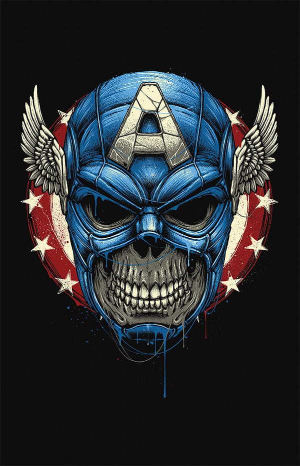 Star Spangled Skull Posters by Glitchy Gorilla - Pixel Empire