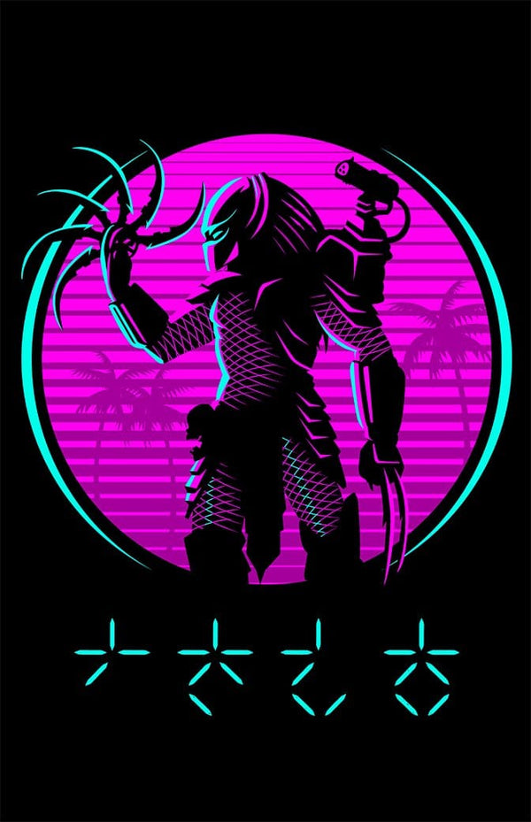 Retro Depredador Canvas by Alberto Cubatas - Pixel Empire