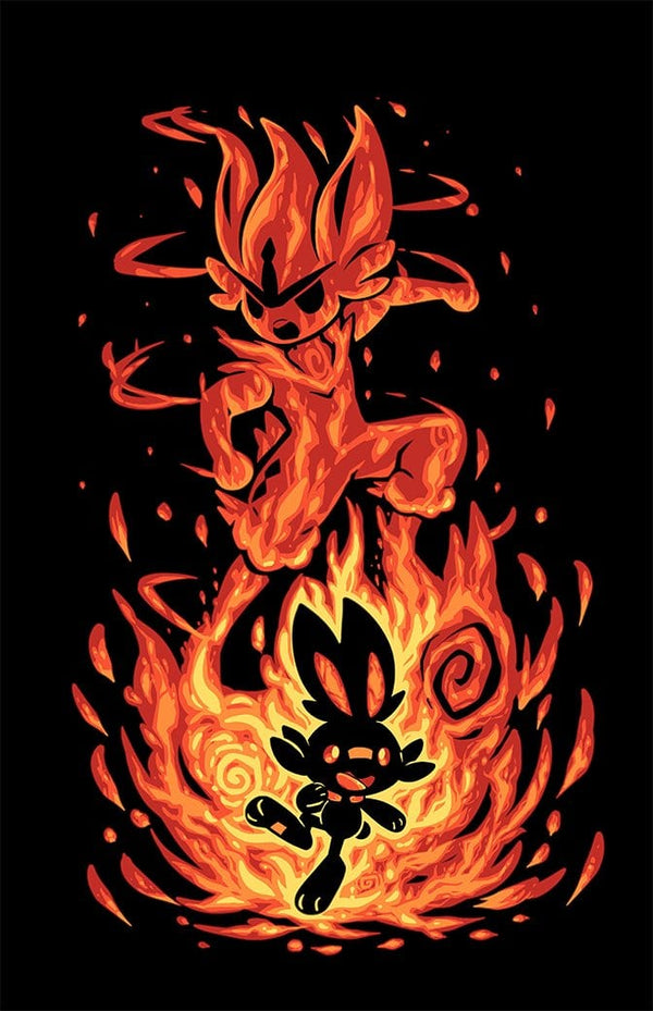 The Fire Bunny Within Posters by Techranova - Pixel Empire