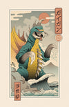 Alien Kaiju Ukiyo-e Posters by Vincent Trinidad - Pixel Empire