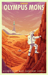 Space Tourism Mars Mountain Climbing Posters by B Cubed Designs - Pixel Empire