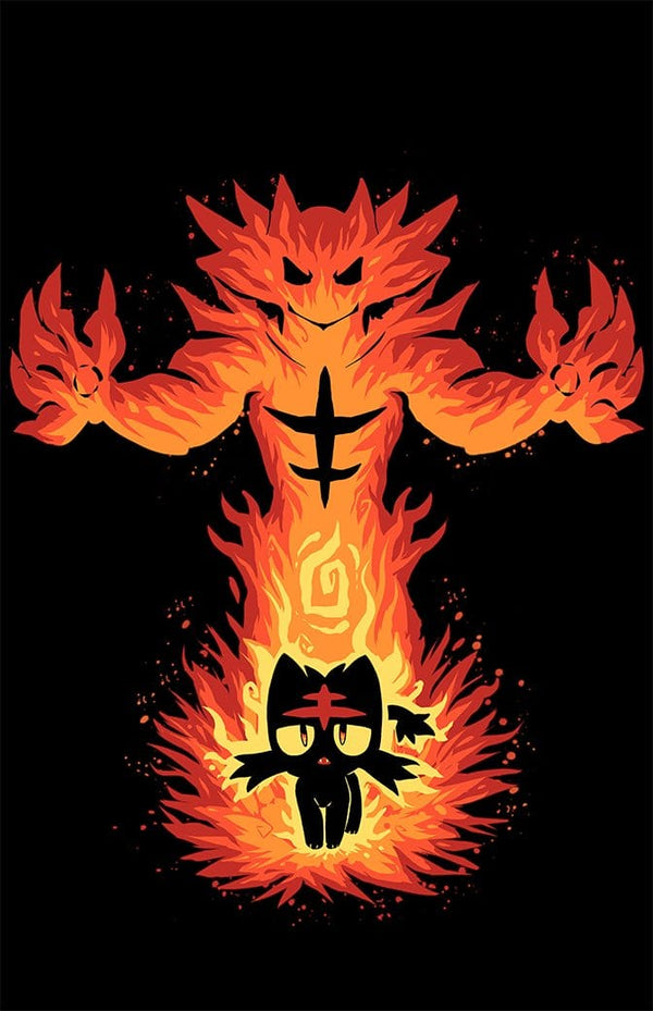 The Fire Cat Within Posters by Techranova - Pixel Empire