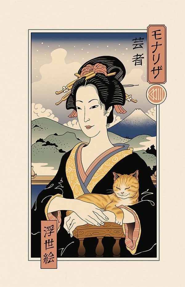 Mona Lisa Ukiyo-e Posters by Vincent Trinidad - Pixel Empire