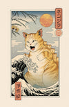 Catzilla Ukiyo-e Posters by Vincent Trinidad - Pixel Empire